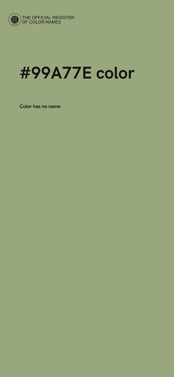 #99A77E color image