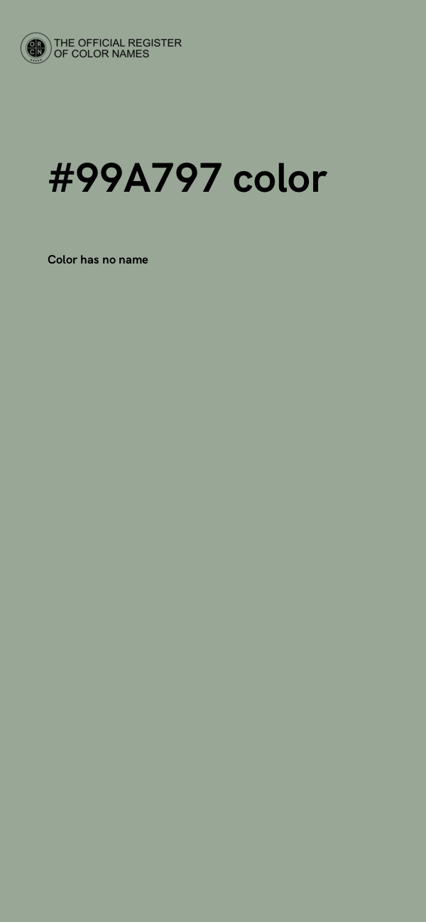 #99A797 color image