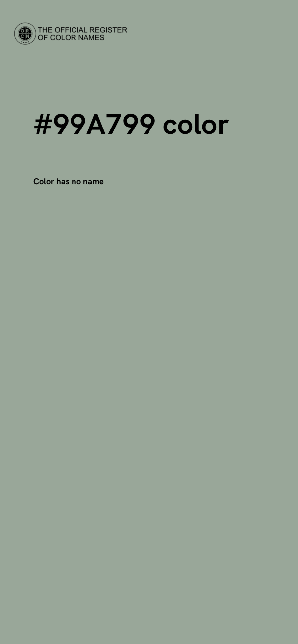 #99A799 color image