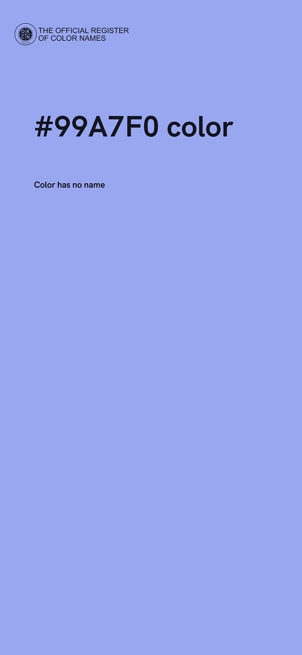 #99A7F0 color image