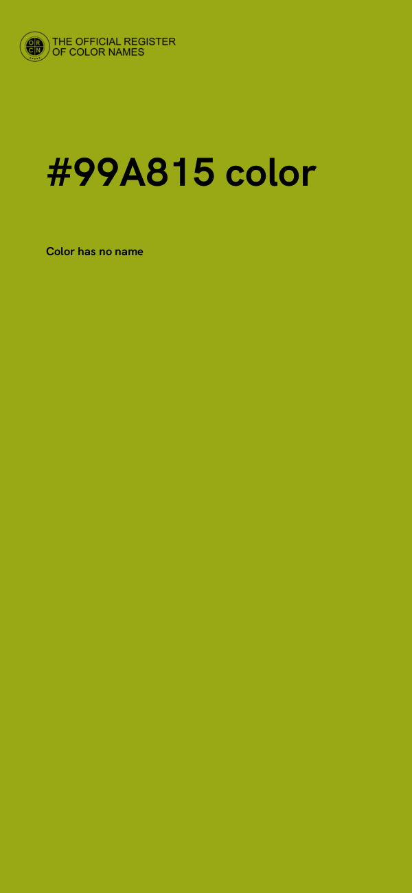 #99A815 color image