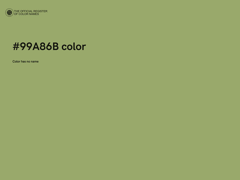 #99A86B color image