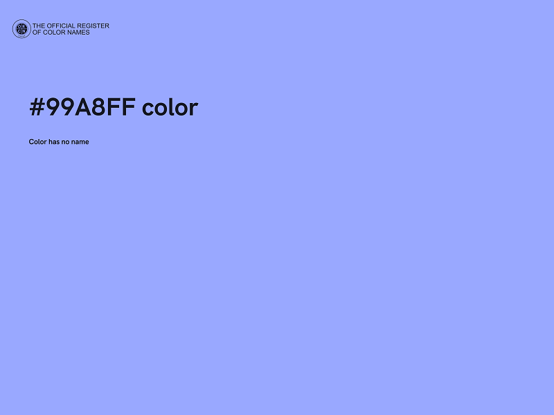 #99A8FF color image