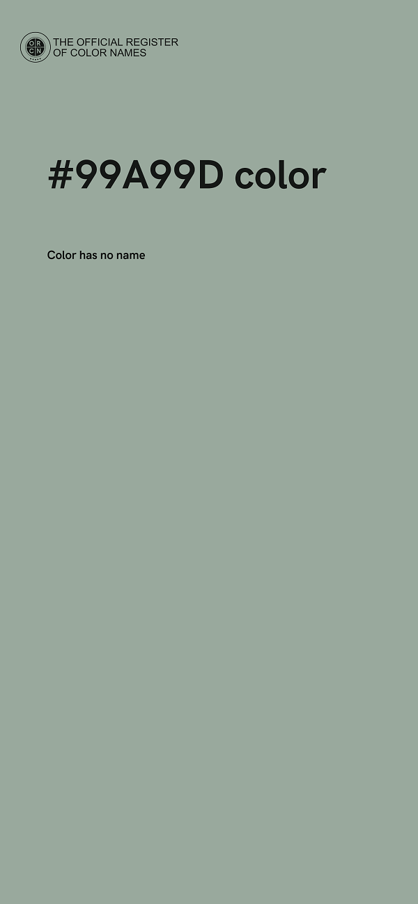 #99A99D color image