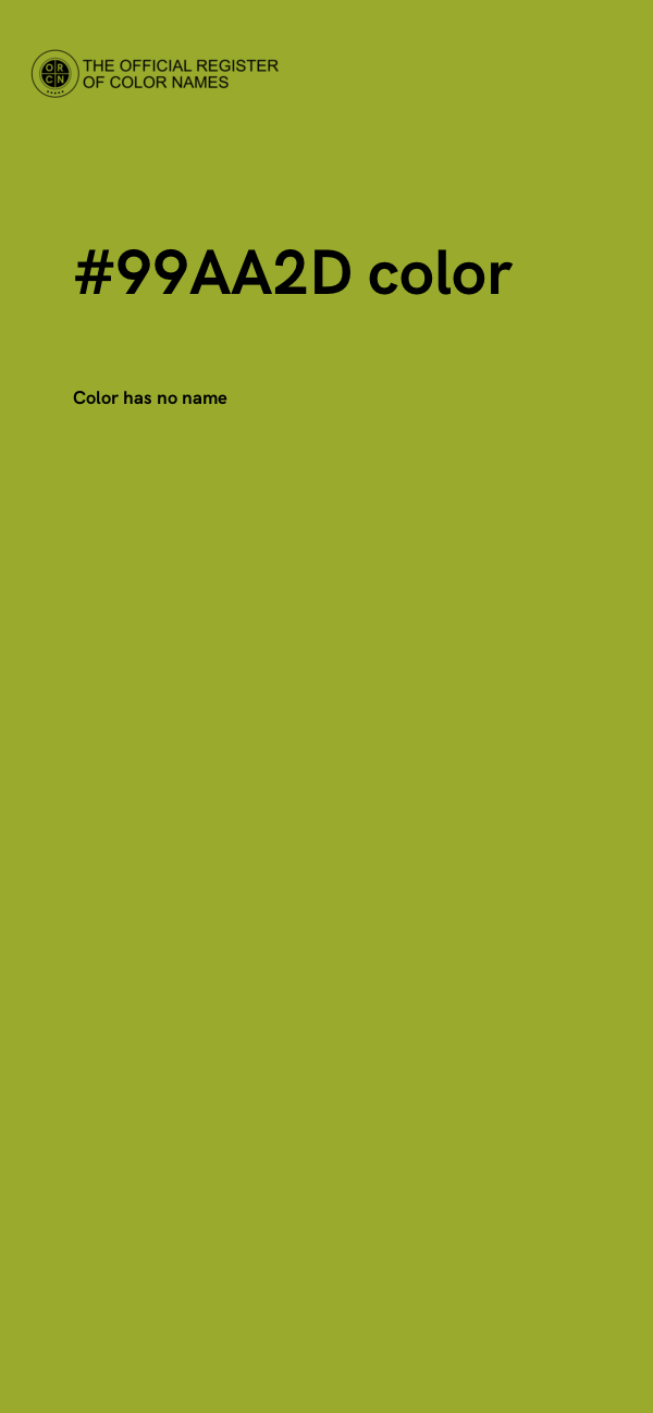 #99AA2D color image