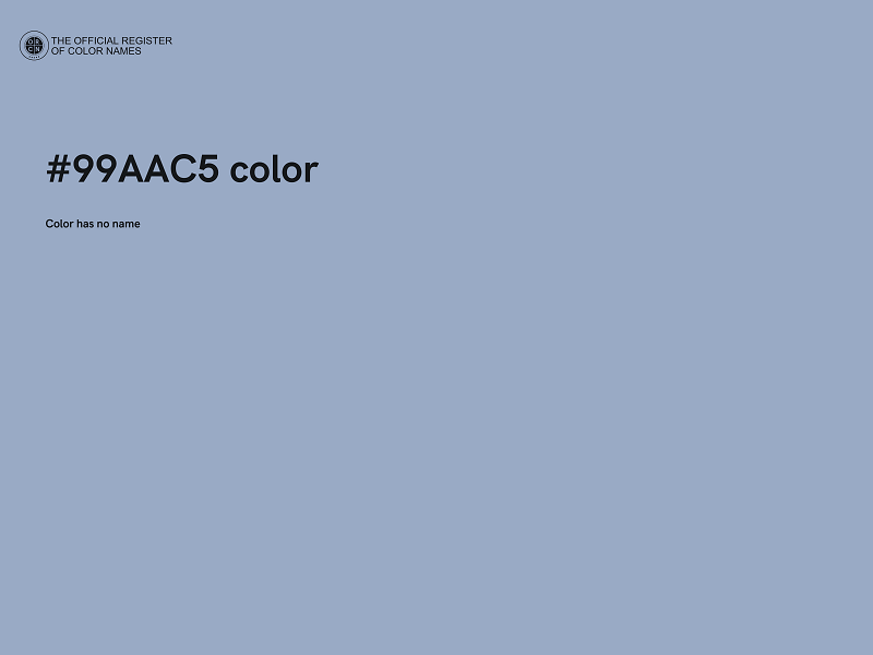 #99AAC5 color image