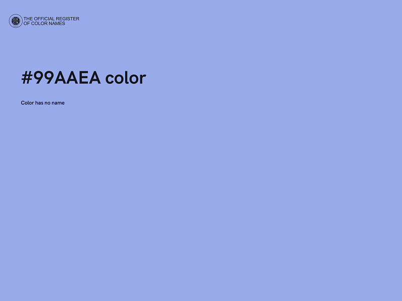 #99AAEA color image