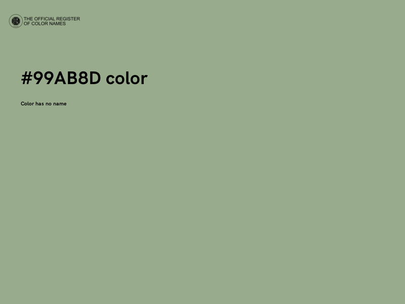 #99AB8D color image