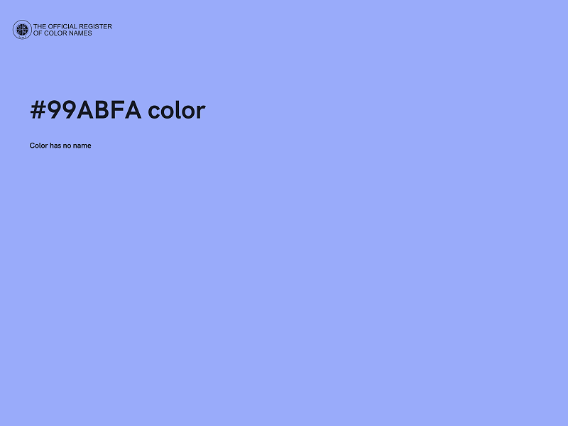 #99ABFA color image