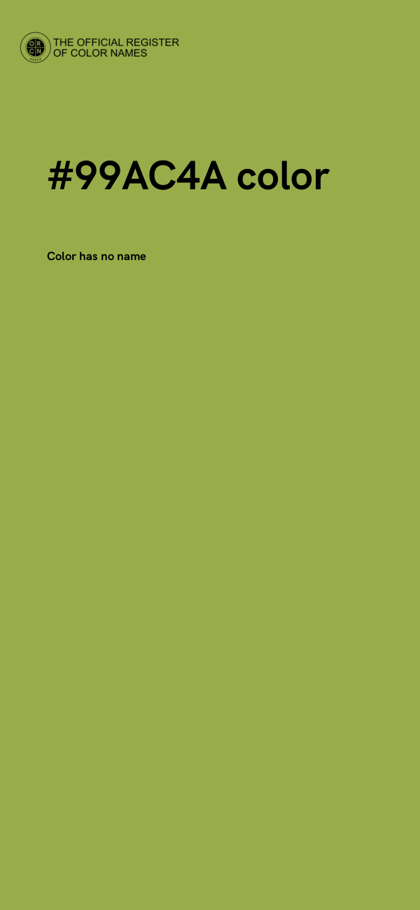 #99AC4A color image