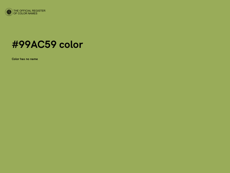 #99AC59 color image