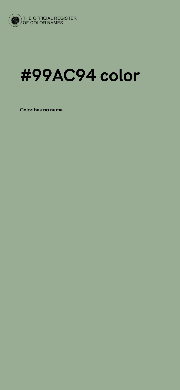 #99AC94 color image