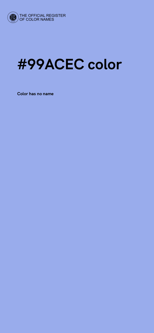 #99ACEC color image