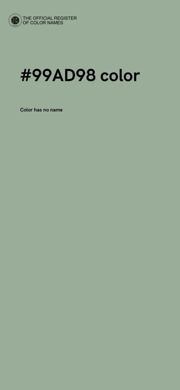 #99AD98 color image