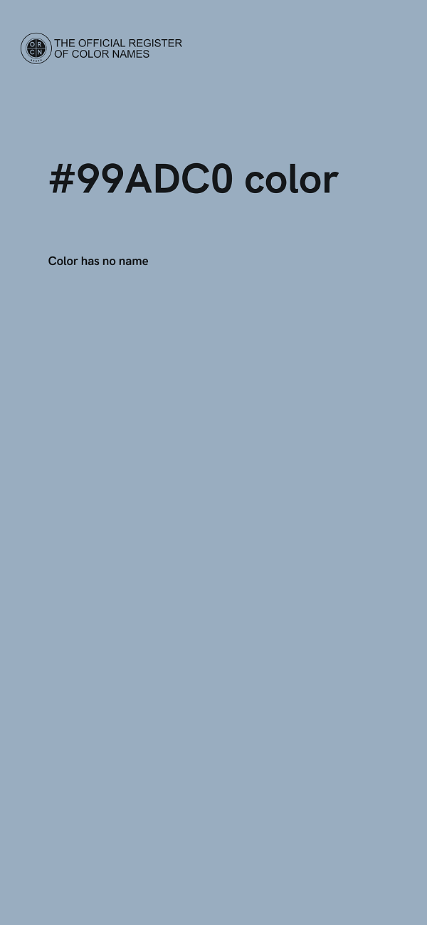 #99ADC0 color image