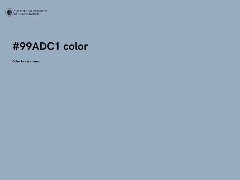 #99ADC1 color image