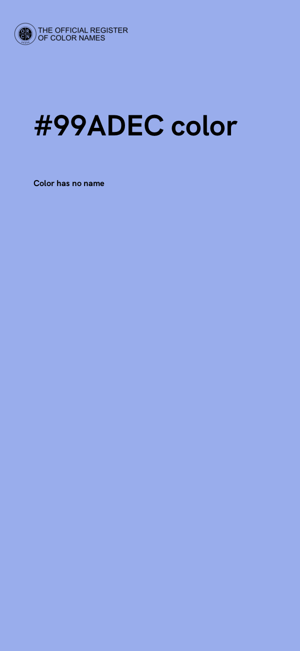 #99ADEC color image