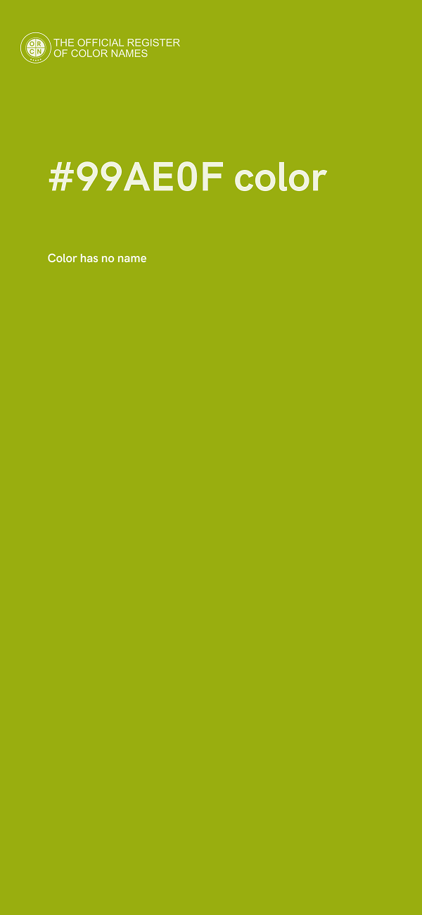#99AE0F color image