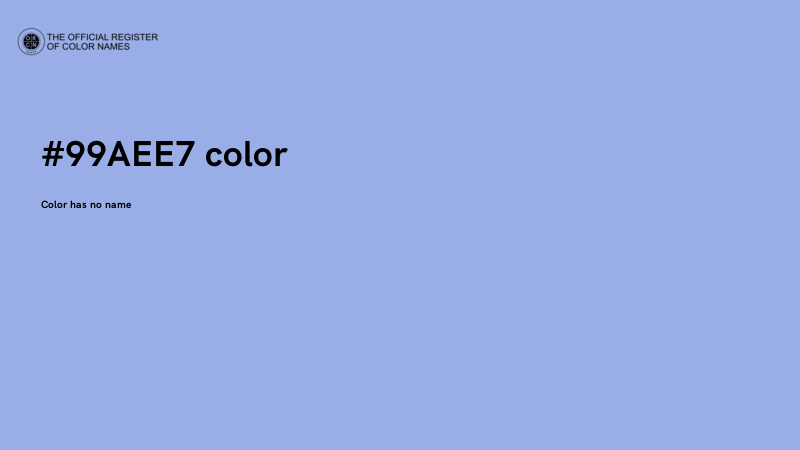 #99AEE7 color image