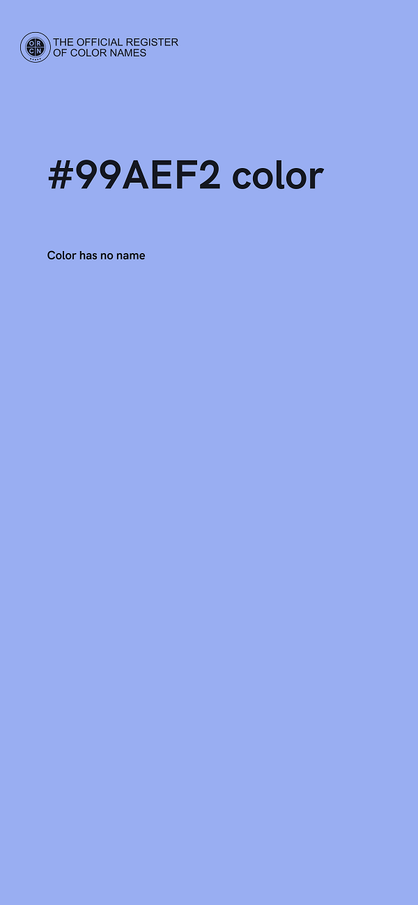 #99AEF2 color image