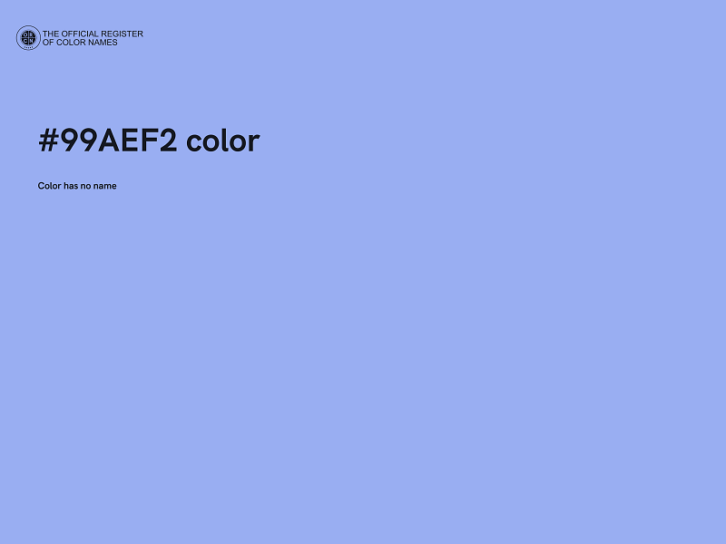 #99AEF2 color image