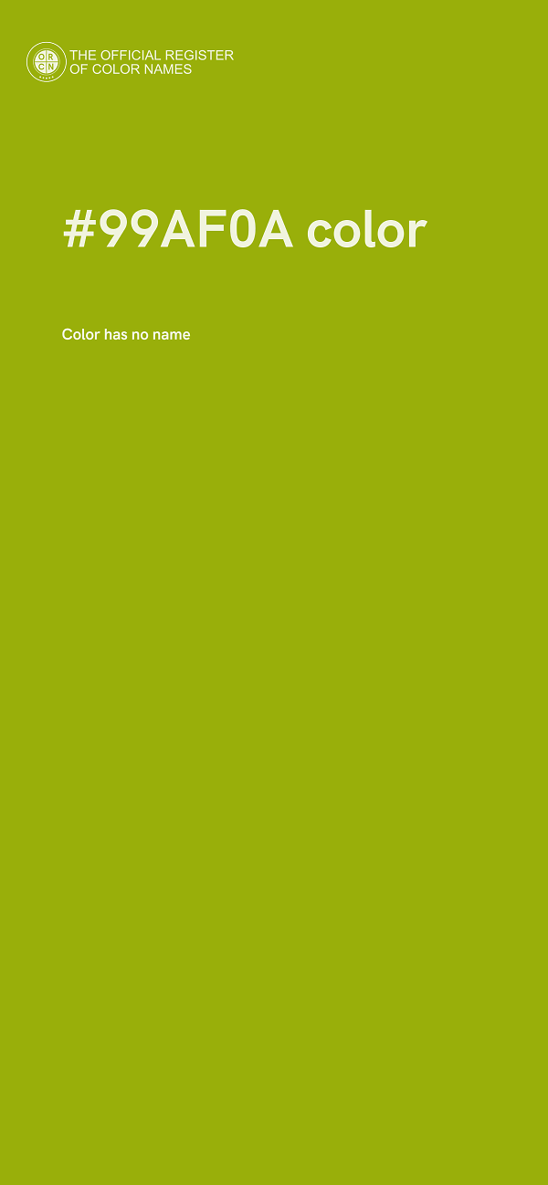 #99AF0A color image