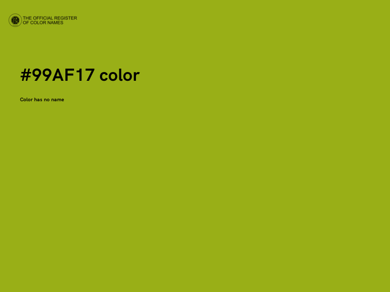 #99AF17 color image