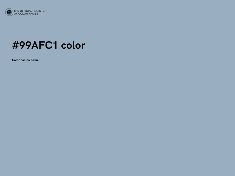 #99AFC1 color image