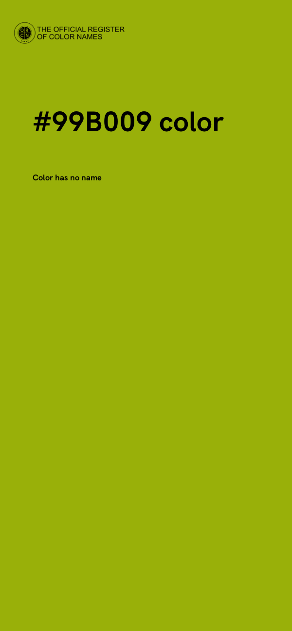 #99B009 color image