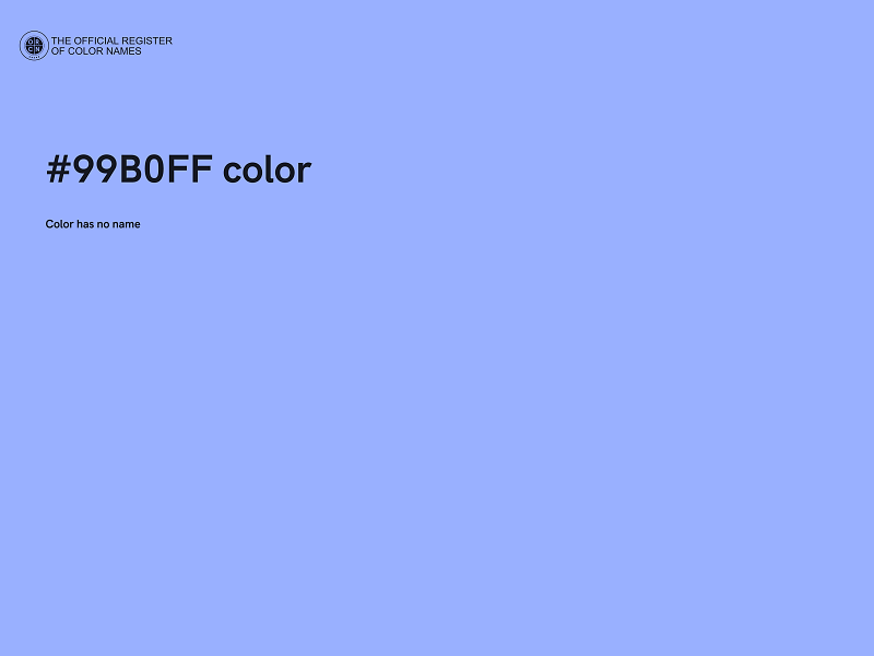 #99B0FF color image