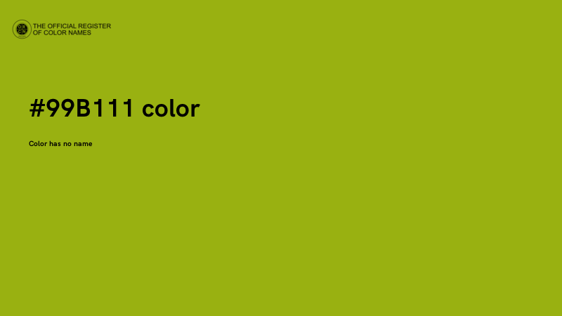 #99B111 color image