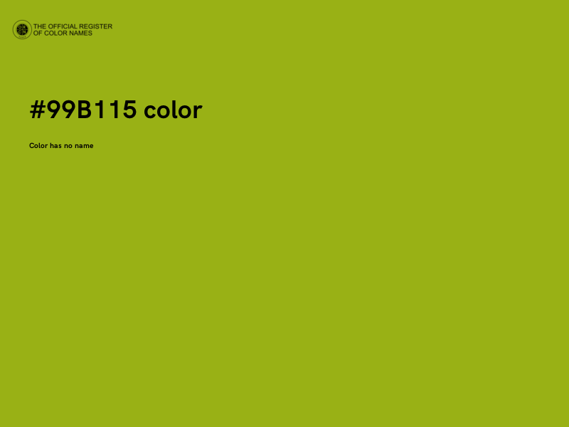 #99B115 color image