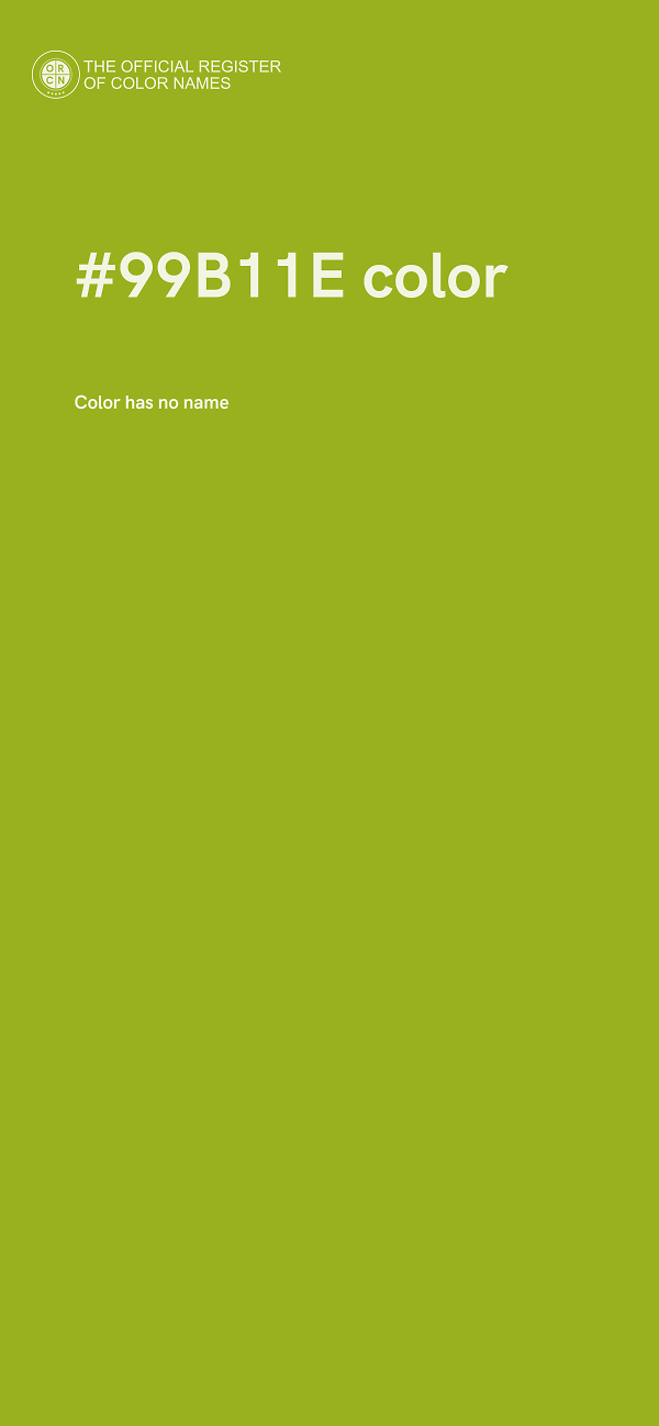 #99B11E color image