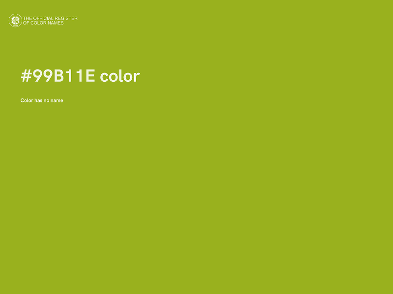 #99B11E color image