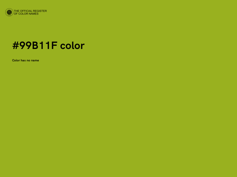#99B11F color image