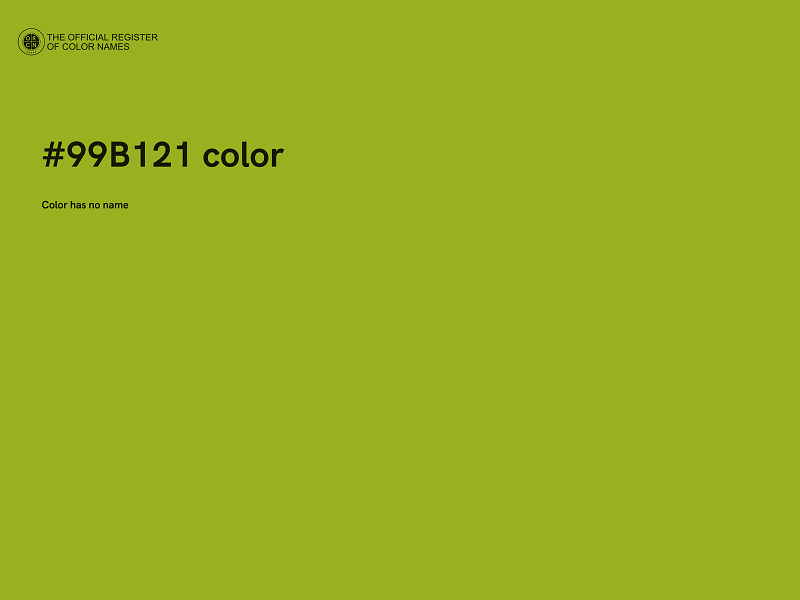 #99B121 color image