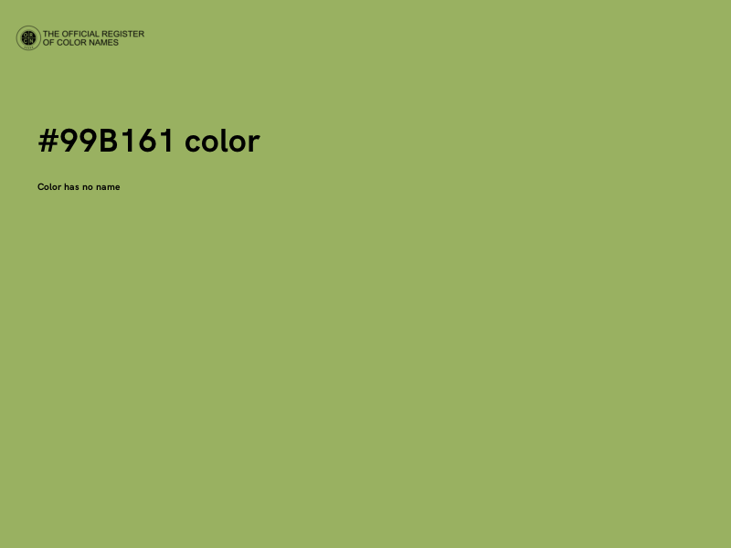 #99B161 color image