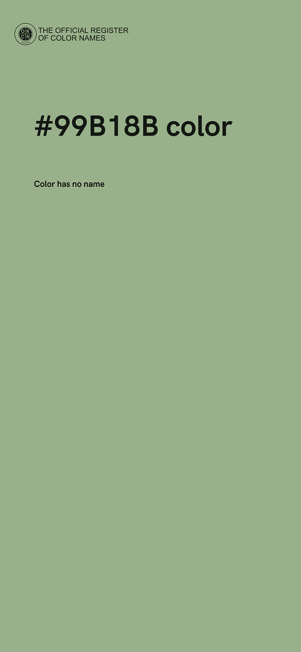 #99B18B color image