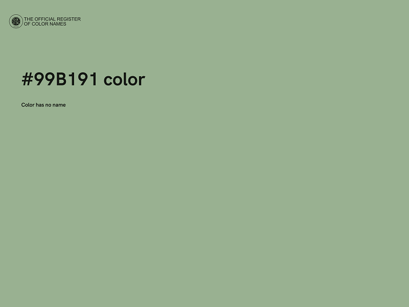 #99B191 color image