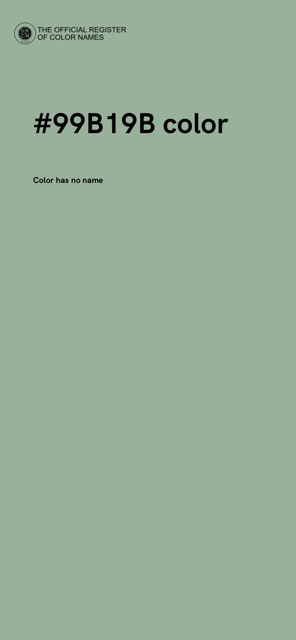 #99B19B color image