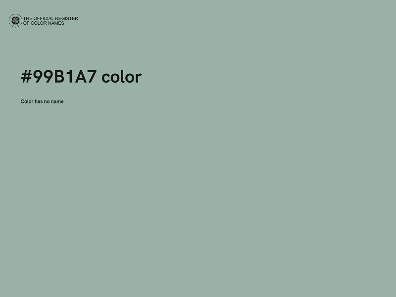 #99B1A7 color image