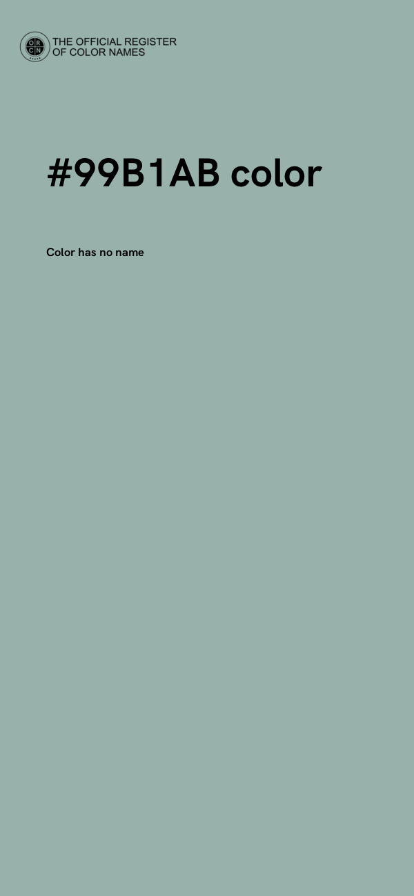 #99B1AB color image