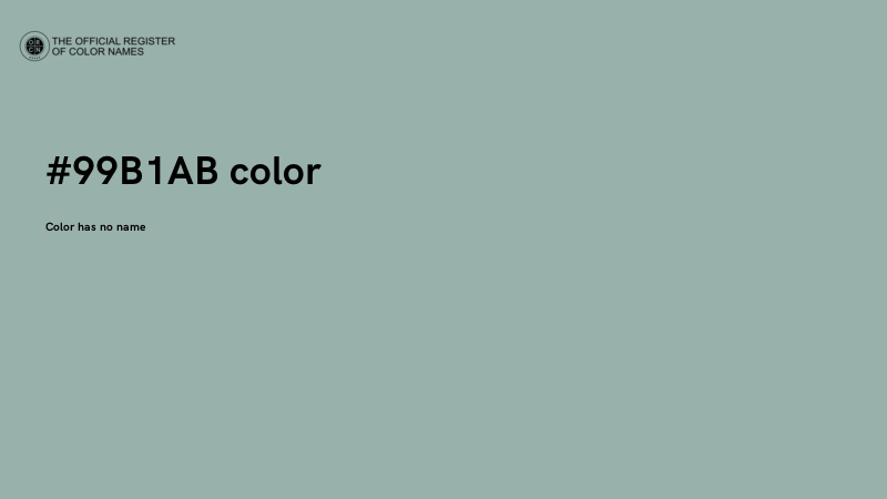 #99B1AB color image