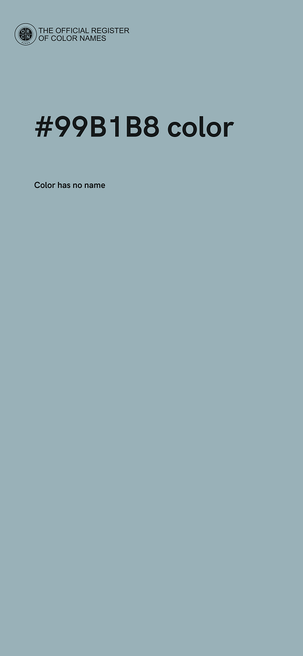#99B1B8 color image