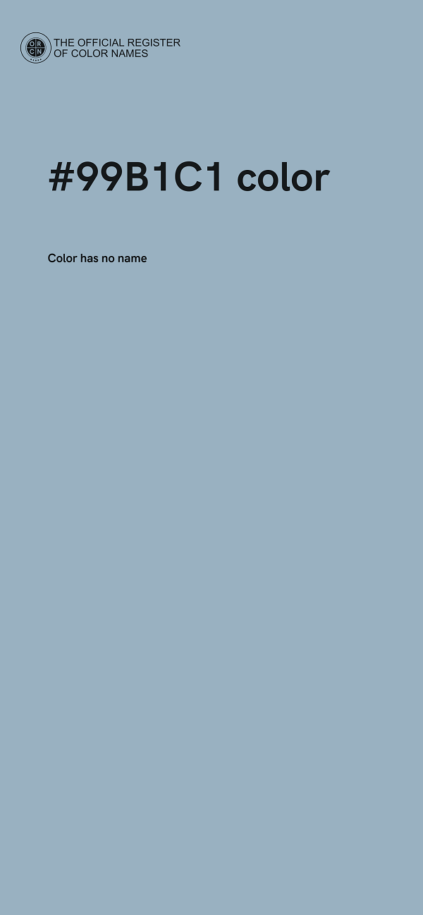 #99B1C1 color image
