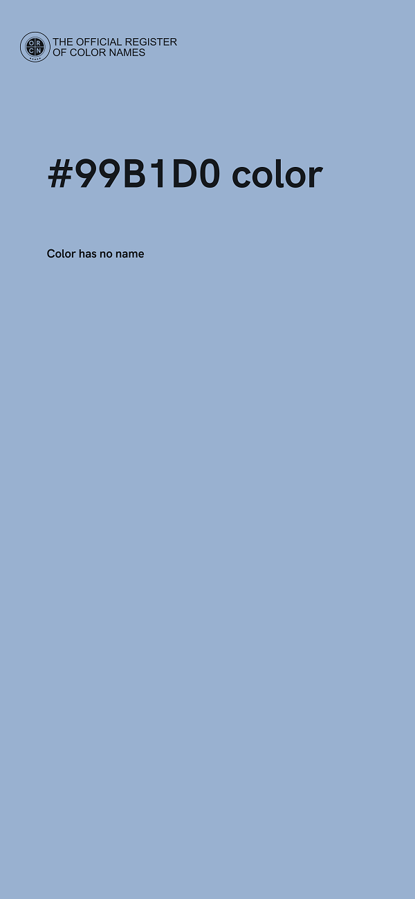 #99B1D0 color image