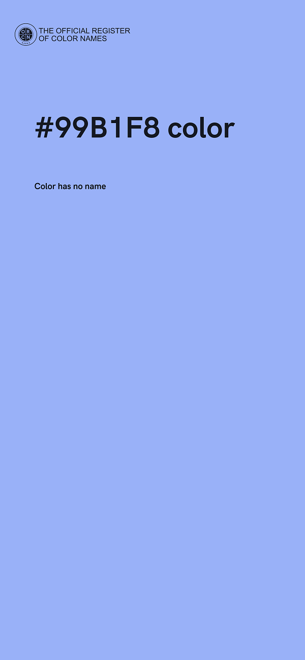 #99B1F8 color image