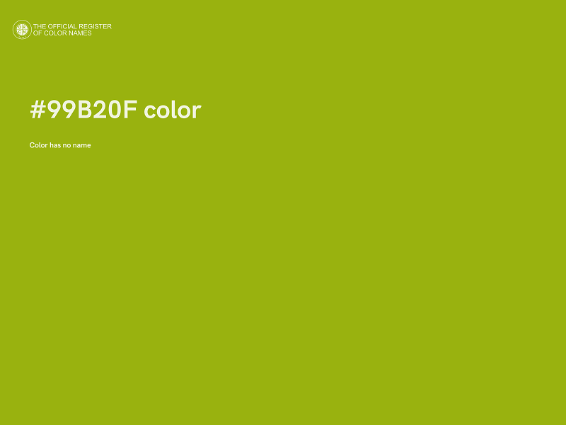 #99B20F color image