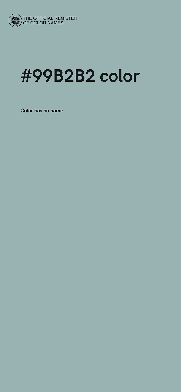 #99B2B2 color image