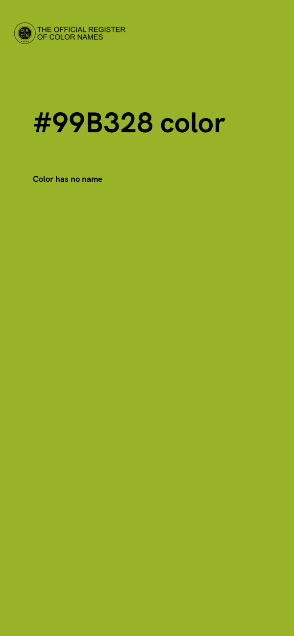 #99B328 color image